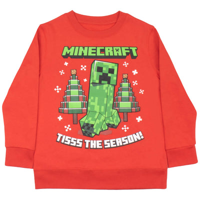 Minecraft Boys 2-Piece Set - Holiday Sweatshirt & Jogger Pants 2-Pack Bundle Set for Kids and Toddlers