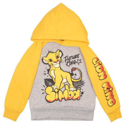 Disney The Lion King Boys Matching Sets Simba Pullover Hoodie and Jogger Fleece Set for Boys 2 Piece Bundle