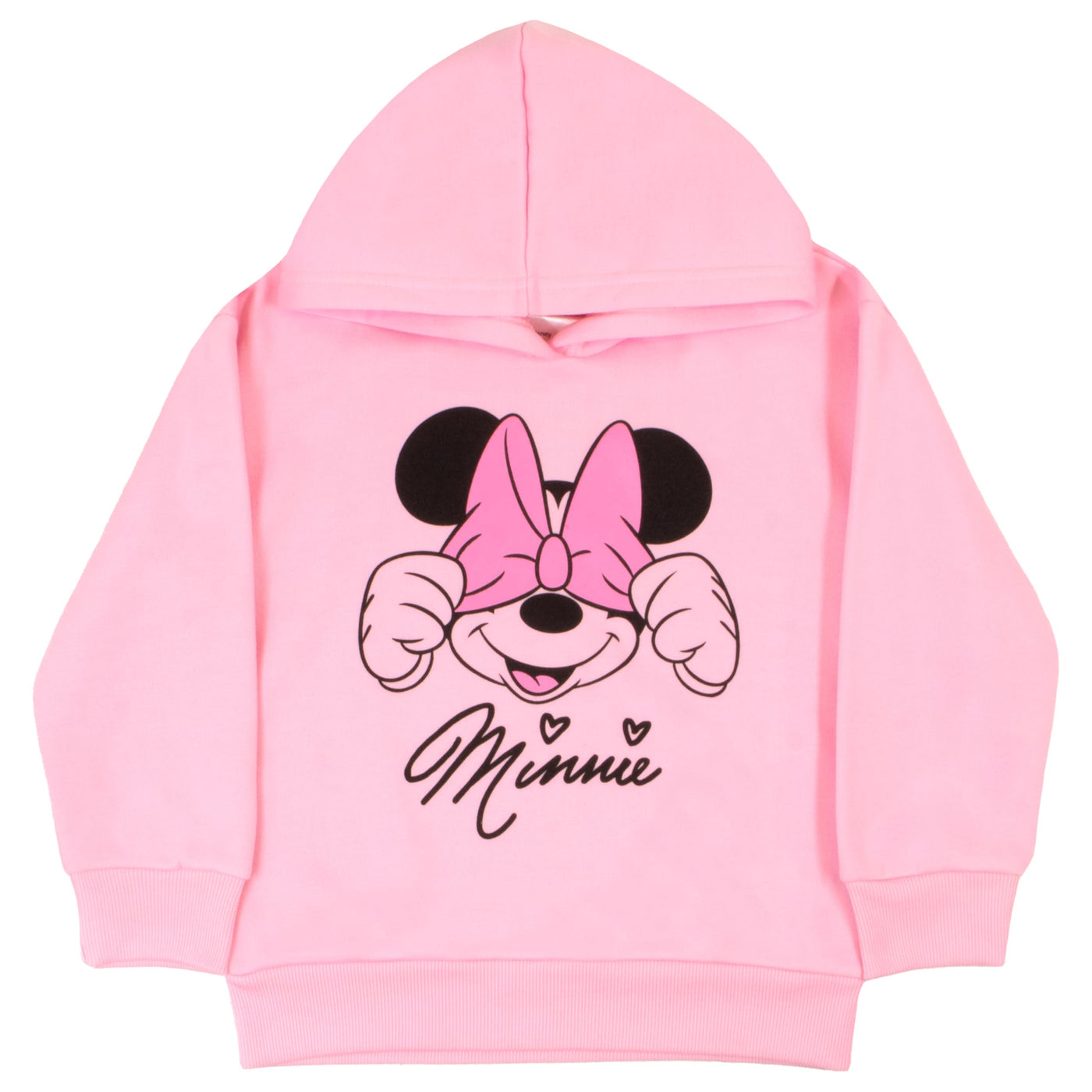 Disney Minnie Mouse Girls 2-Piece Set - Pullover Hoodie & Jogger Pants 2-Pack Bundle Set for Kids and Toddlers