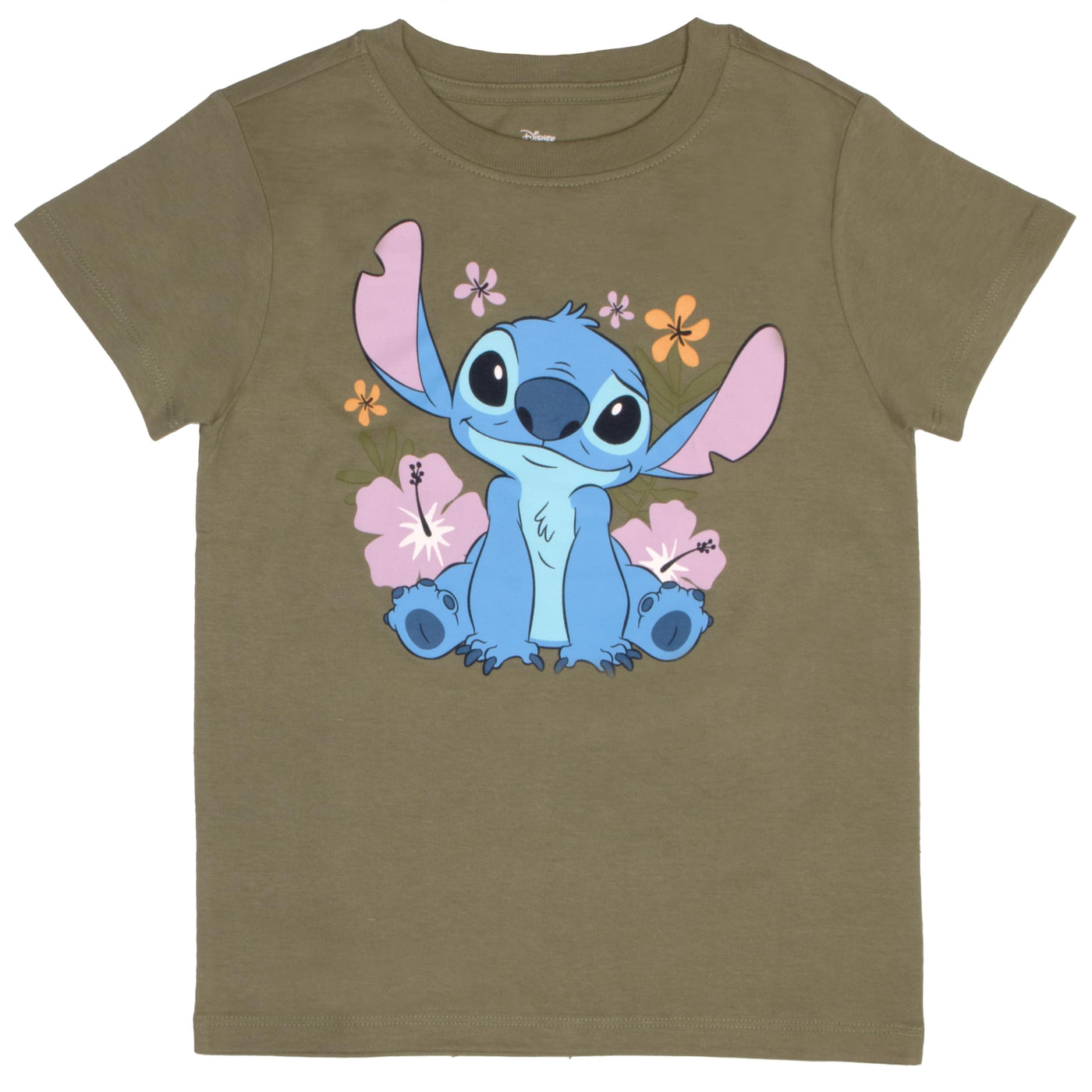 Disney Lilo & Stitch Girls 2-Piece Set, 2-Pack Short Sleeve T-Shirt Bundle Set for Kids and Toddlers