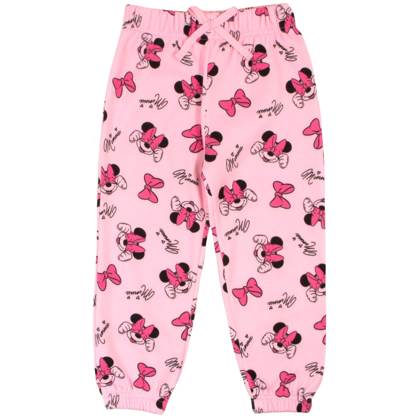 Disney Minnie Mouse Girls 2-Piece Set - Pullover Hoodie & Jogger Pants 2-Pack Bundle Set for Kids and Toddlers