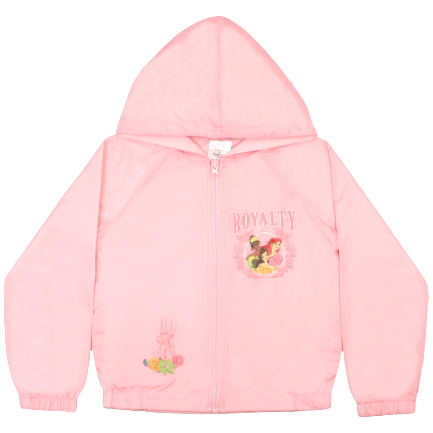 Disney Princess, Lilo and Stitch Windbreaker Jacket Kids Rain Jacket for Big and Little Kids Lightweight Girls Rain Jacket