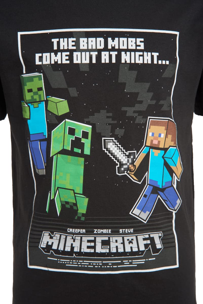 Minecraft Boys Short Sleeve Regular Fit