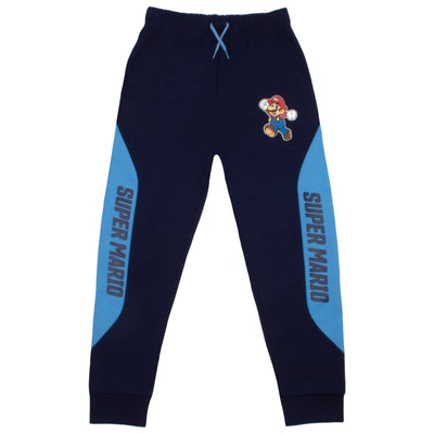 Nintendo Super Mario Boys Zip-Up Hoodie and Joggers 2-Pack, Mario Here We Go Boys Hooded Sweatshirt and Active Sweatpants