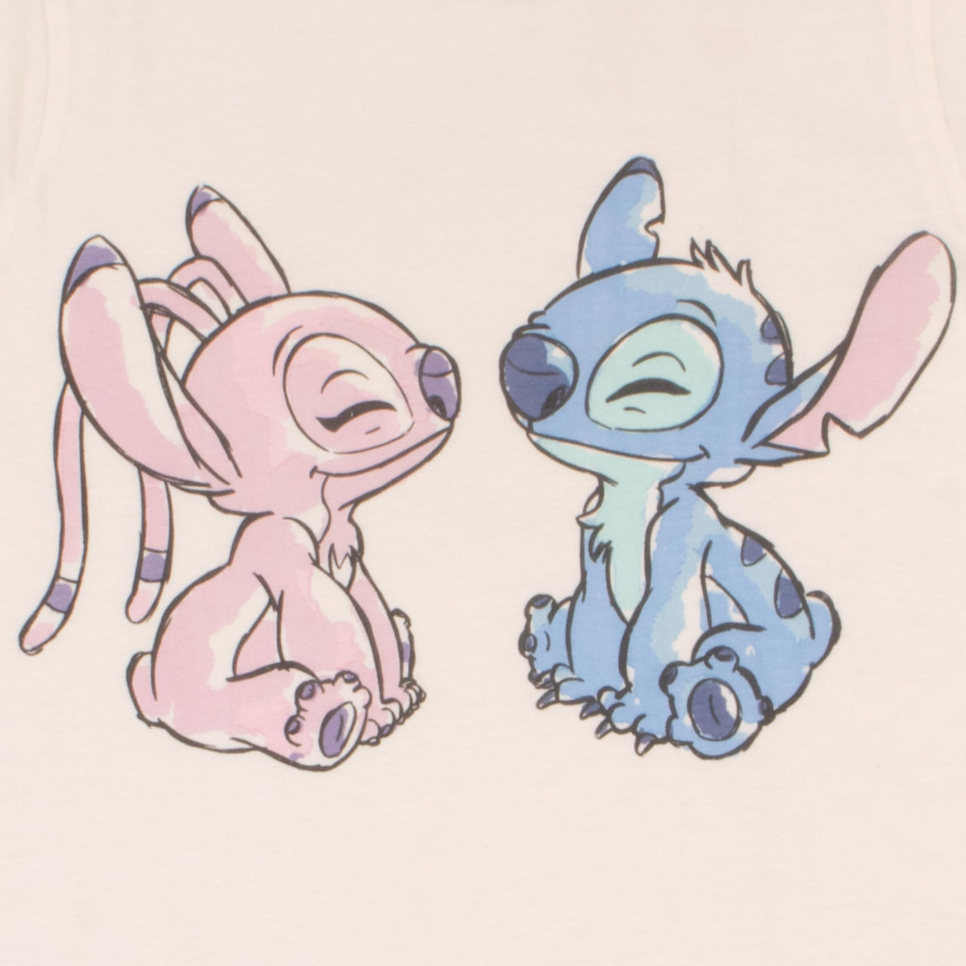 Disney Lilo and Stitch Girls Graphic Tees Long Sleeve T Shirts Classic Lilo & Stitch Print T Shirt 2 Pack Girls Tops