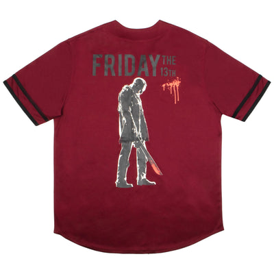 Warner Bros Horror Movie Baseball Jerseys, Freddy and Jason Casual Button Down Short Sleeve Shirts for Men and Women