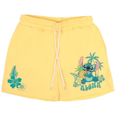 Disney Lilo and Stitch Womens Casual Drawstring Shorts, Lilo & Stitch Comfortable Shorts for Women