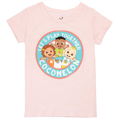 Isaac Morris Limited Cocomelon 3 Pack Toddler Girl Shirts Cocomelon Graphic Printed Toddler T Shirts for Girls