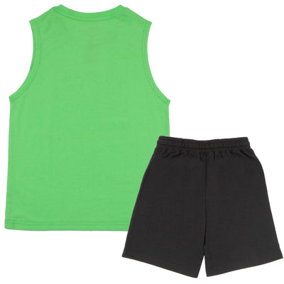 Nickelodeon Teenage Mutant Ninja Turtles Boys Sleeveless Shirt and Shorts Set, TMNT 2-Piece Casual Outfit Shorts Set for Kids