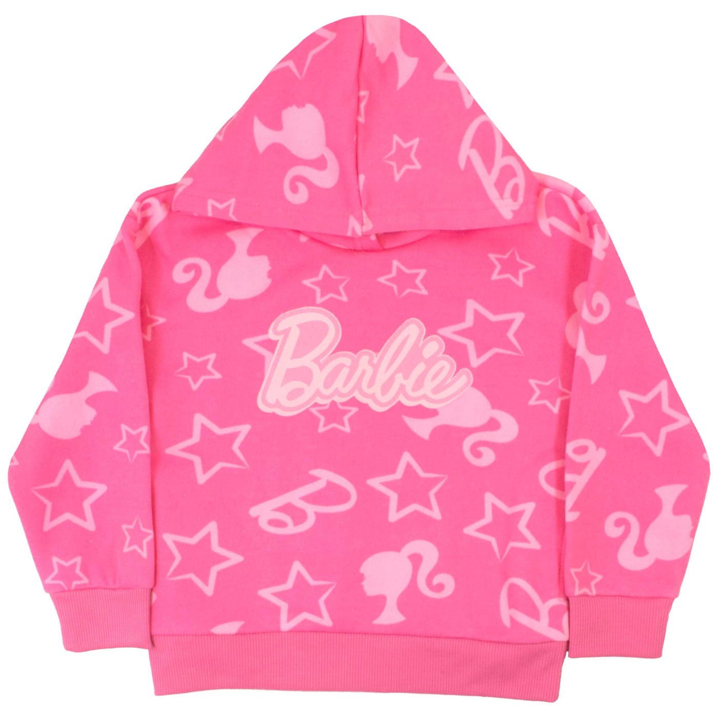 Barbie Girls Pullover Hoodie & Jogger Pants Set for Kids, Girls Hooded Sweatshirt and Active Sweatpants 2-Piece Bundle