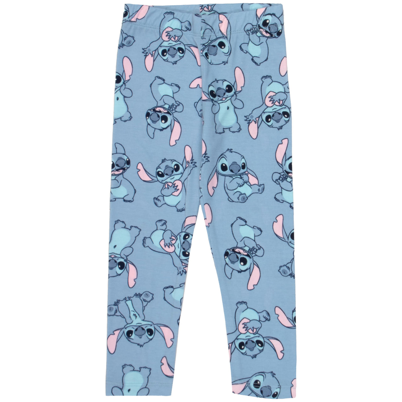 Disney Minnie Mouse, Lilo and Stitch Girls Short Sleeve T-Shirt & Leggings Pants Set, Tee & Leggings 2-Piece Bundle for Girls