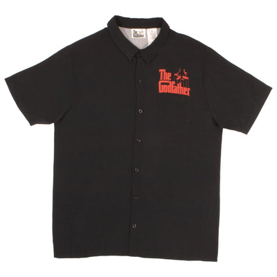 Paramount The Godfather Short Sleeve Button Down Mens Woven Shirts The Godfather Shirts The Godfather Untucked Shirts