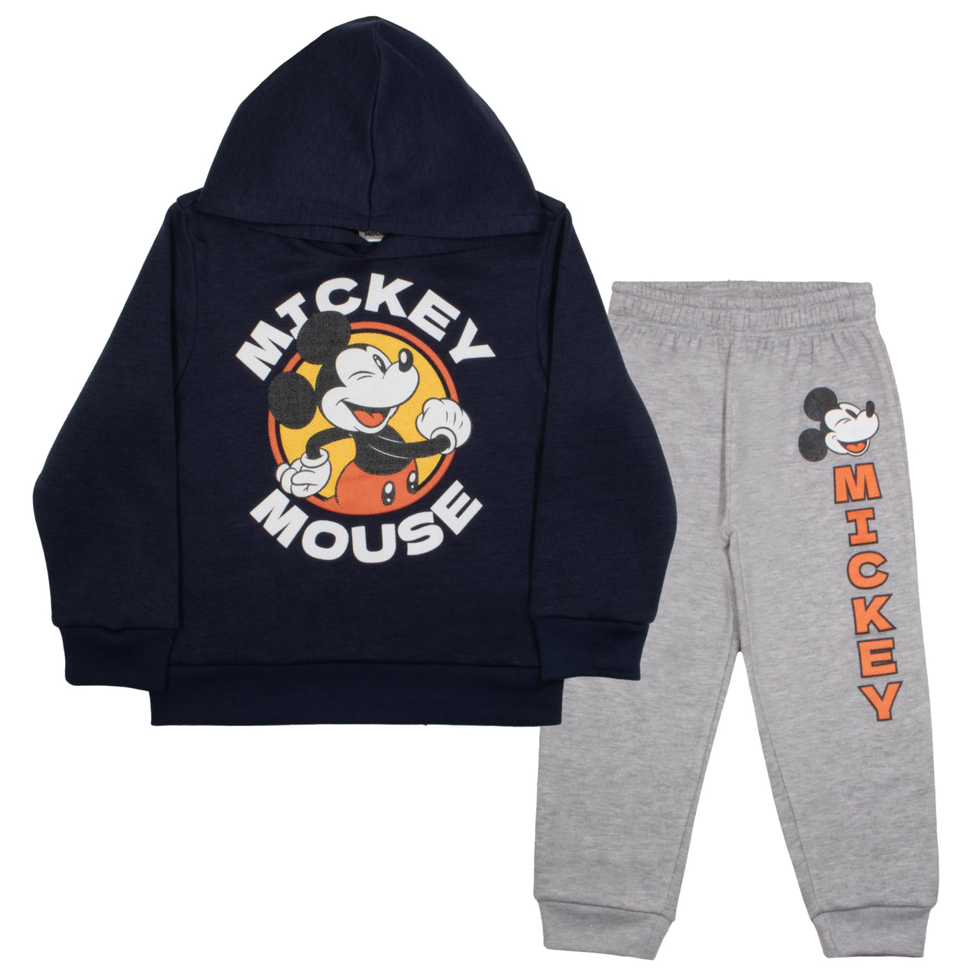 Disney Mickey Mouse Boys Pullover Hoodie & Pants, 2-Piece Outfit Set for Kids and Toddlers