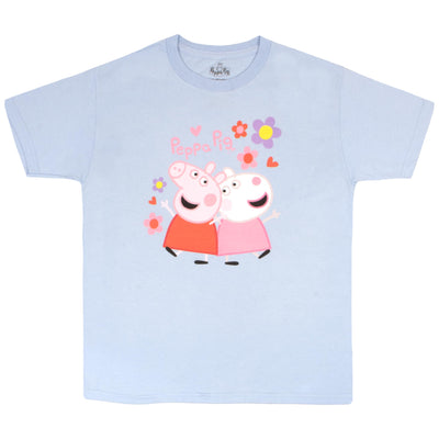 Peppa Pig Girls Graphic Tees Short Sleeve T Shirts Girls Fashion T Shirt 2 Pack Girls Tops Clothing