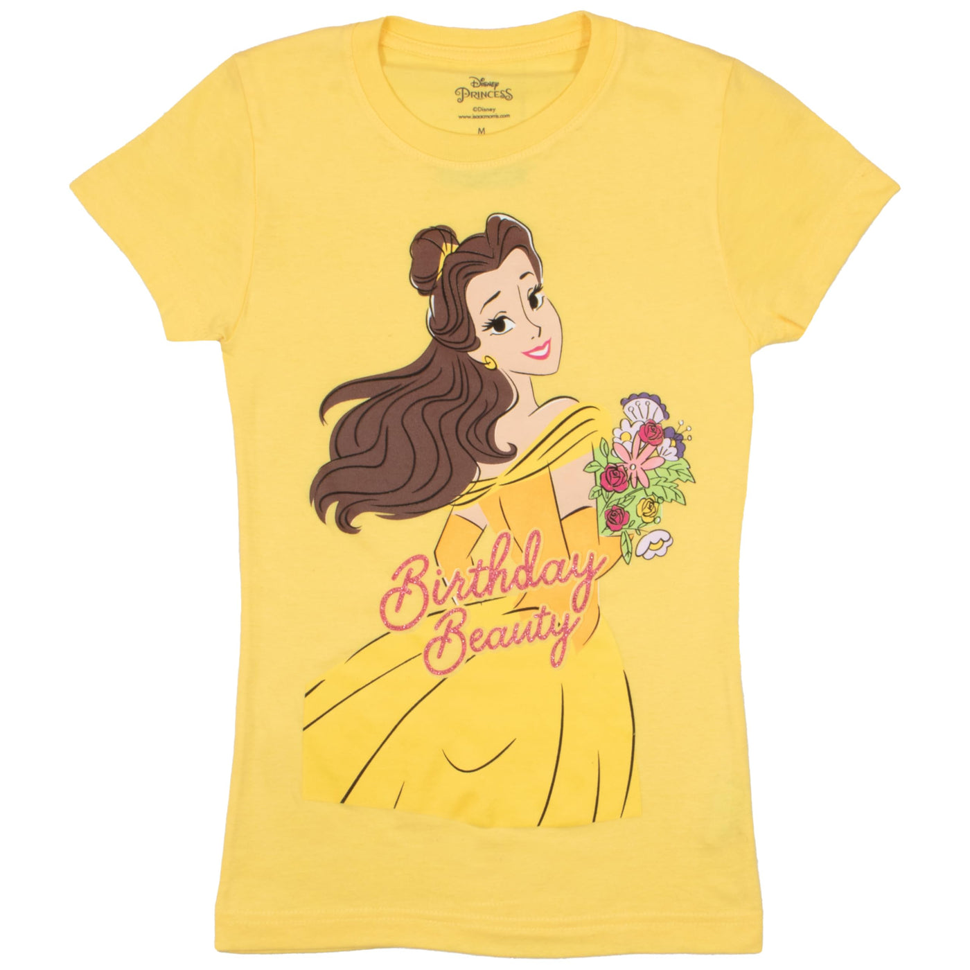 Disney Princesses Minnie Mouse Lilo & Stitch Birthday Girl Short Sleeve T-Shirt, Girls Short Sleeve Tee for Birthday Parties