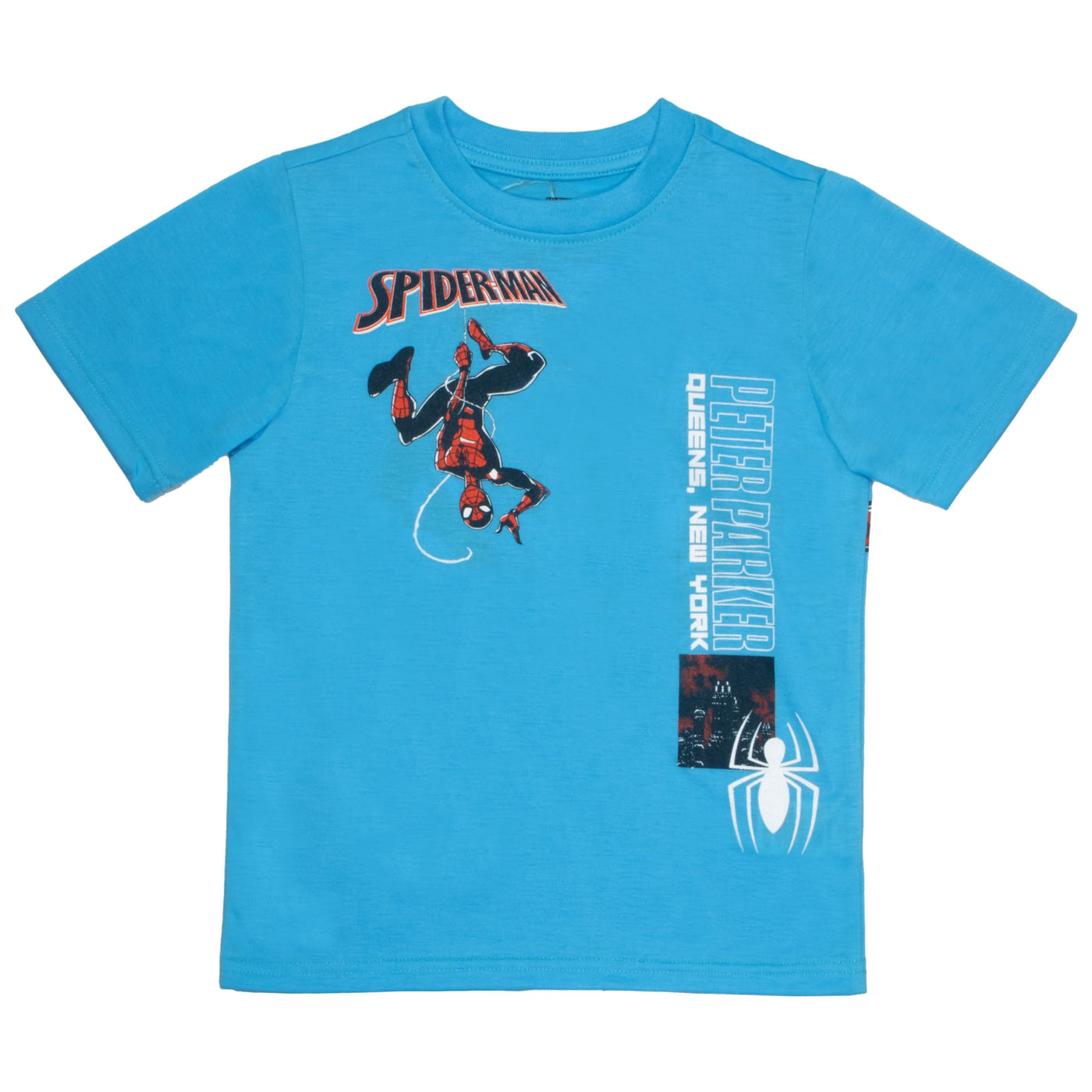 Marvel Spider-Man Comics Peter Parker Boys 3-Pack Short Sleeve T-Shirt Bundle Set for Kids