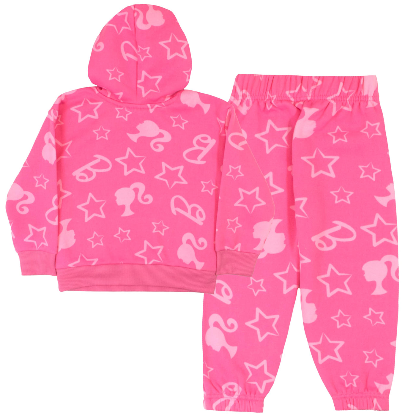 Barbie Girls Pullover Hoodie & Jogger Pants Set for Kids, Girls Hooded Sweatshirt and Active Sweatpants 2-Piece Bundle