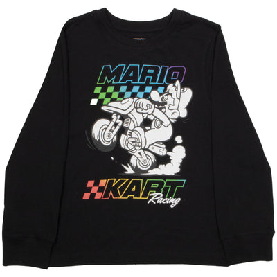 Nintendo Super Mario Kart Race Boys Long Sleeve T-Shirt, 3-Pack Bundle Set for Kids and Toddlers