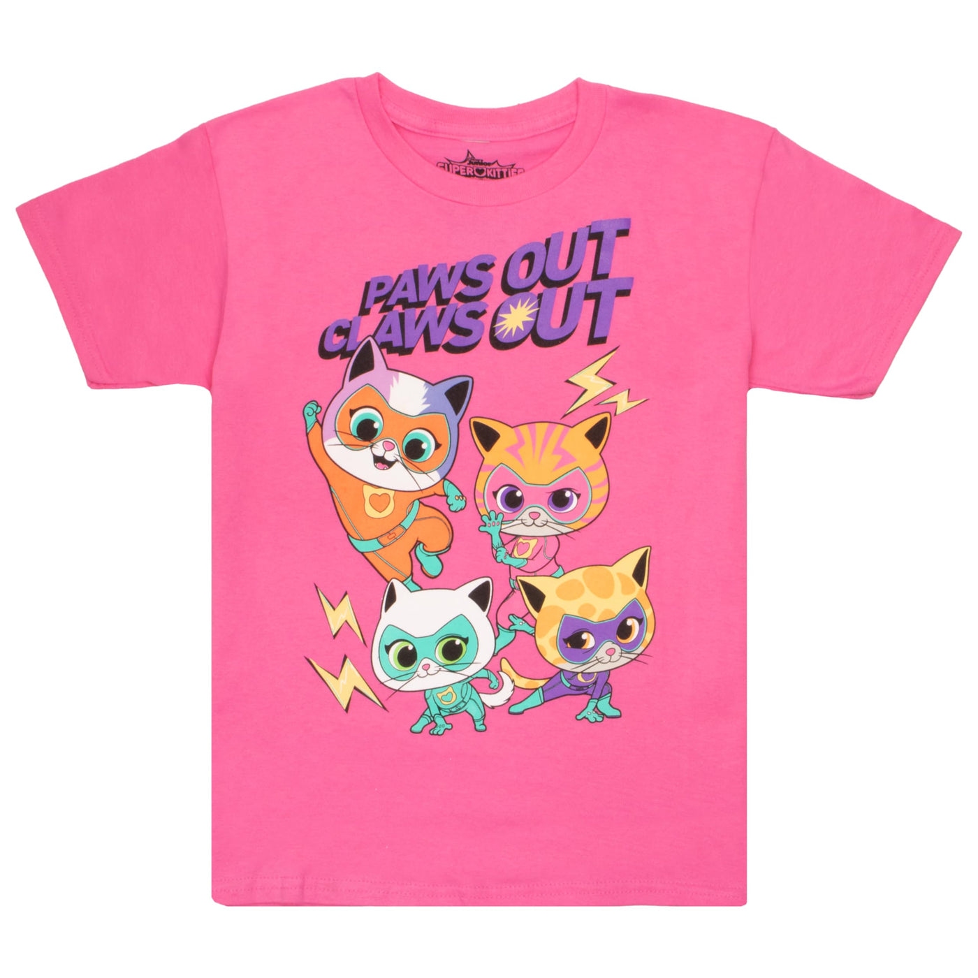 Disney Super Kitties Girls Graphic Tees Short Sleeve T Shirts SuperKitties Girls Fashion T Shirt 2 Pack Girls Tops Clothing