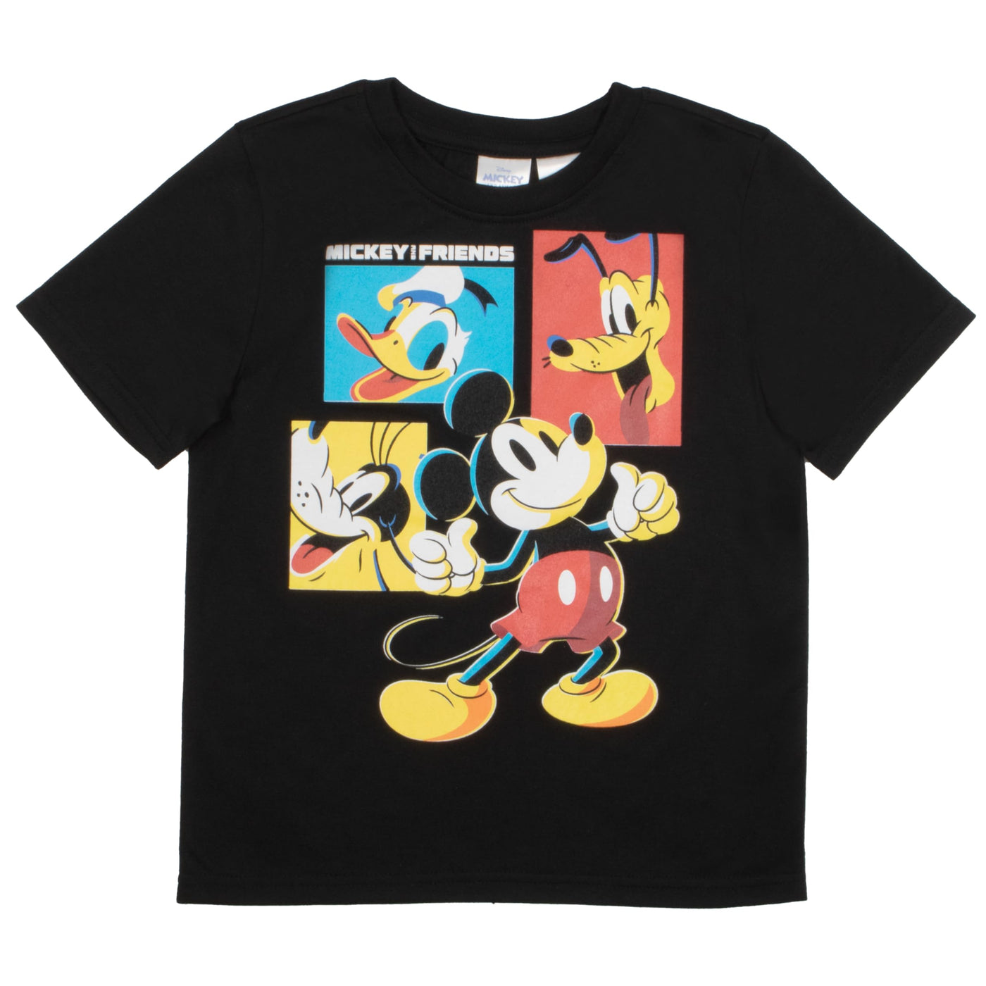 Disney Mickey Mouse Boys 3-Piece Set - Short Sleeve T-Shirt, Long Sleeve T-Shirt, and Sweatpants 3-Pack Bundle Set