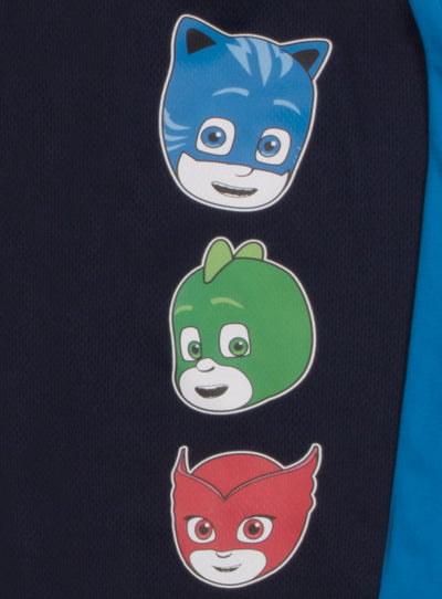 PJ Masks Boys 3 Piece Short Set Short Sleeve Shirt Tank Top Shirt and Shorts 3 Pack Bundle Set for Kids and Toddlers