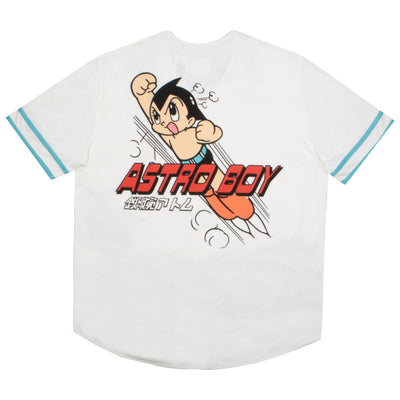 Isaac Morris Limited Astro Boy Mighty Atom Zoom Mens Baseball Athletic Jersey Casual Button Down Short Sleeve Shirt for Men