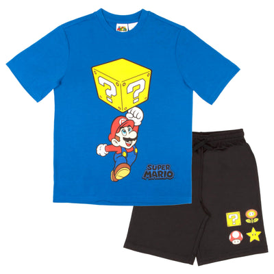 Nintendo Boys 2 Piece Short Set Short Sleeve Shirt and Shorts 2 Pack Bundle Set for Kids and Toddlers