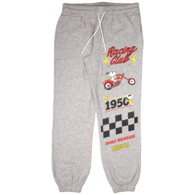 Isaac Morris Limited Peanuts Characters Snoopy Woodstock Womens Casual Comfort Drawstring Jogger Sweatpants