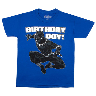 Marvel Spider-Man Avengers Black Panther Miles Morales Birthday Boy T-Shirt - Boys Superhero Short Sleeve Tee for Parties