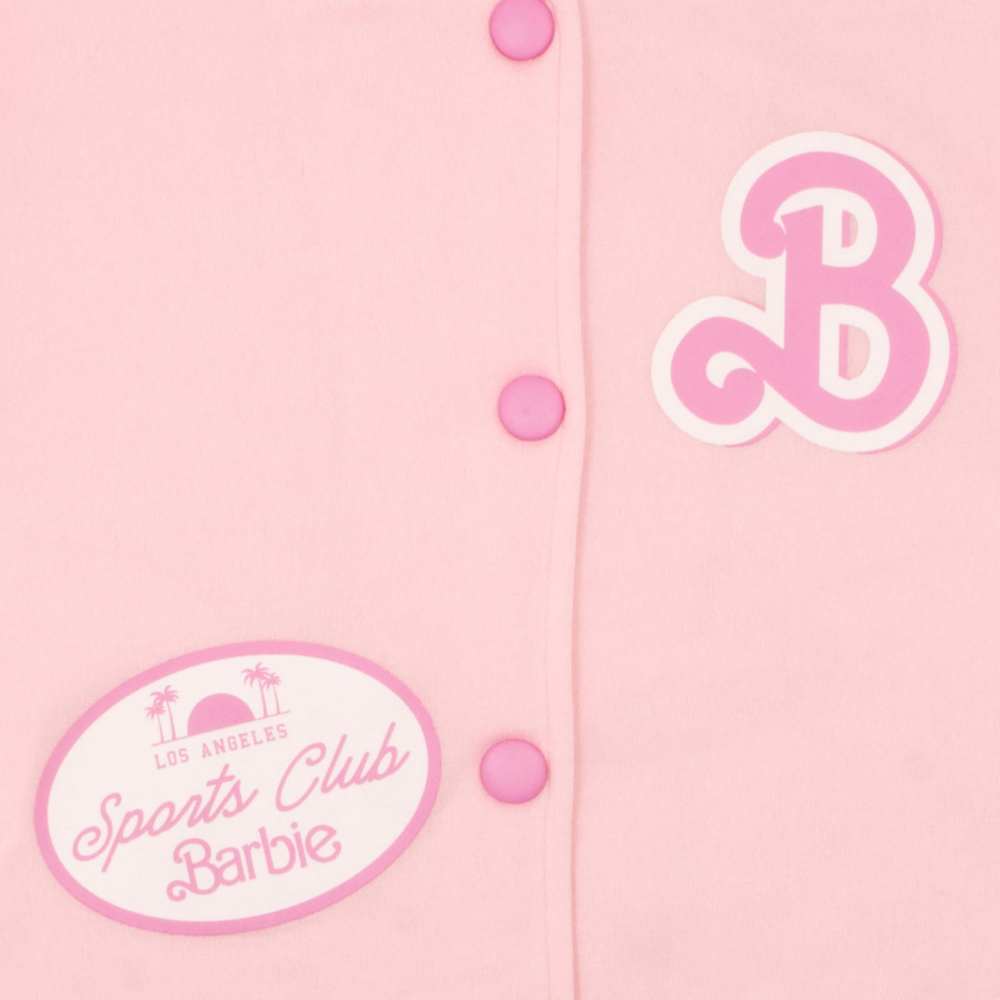 Barbie Girls Bomber Jacket, Silhouette Logo Fleece Zip-Up and Lightweight Button Up Varsity Jacket for Kids