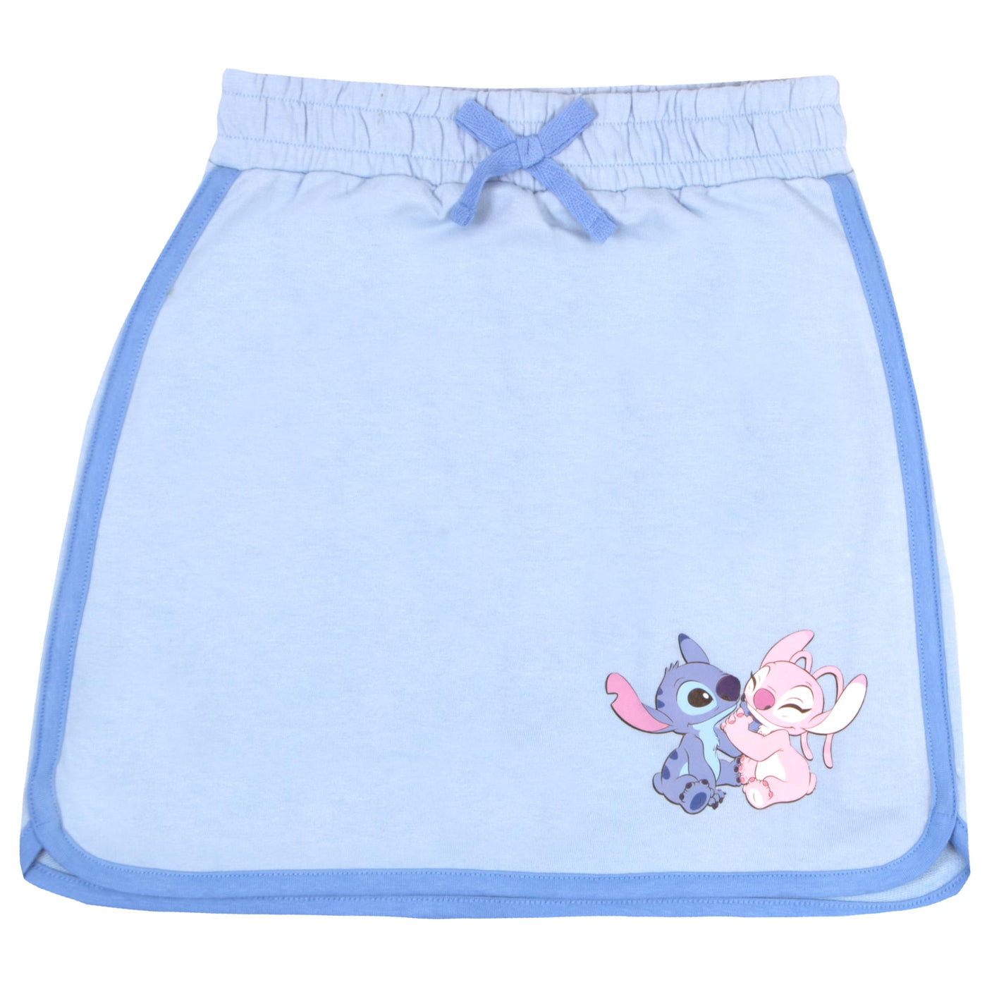 Disney Princess Belle Ariel Tiana Lilo and Stitch Minnie Mouse Girls Skort Set Short Sleeve Shirt and Skort Girls Fashion