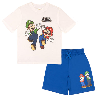 Nintendo Boys 2 Piece Short Set Short Sleeve Shirt and Shorts 2 Pack Bundle Set for Kids and Toddlers