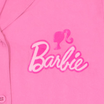 Barbie Girls Button Down Shirt and Shorts Set Two Piece Shirt and Shorts Set Outfit for Girls Girls Clothes