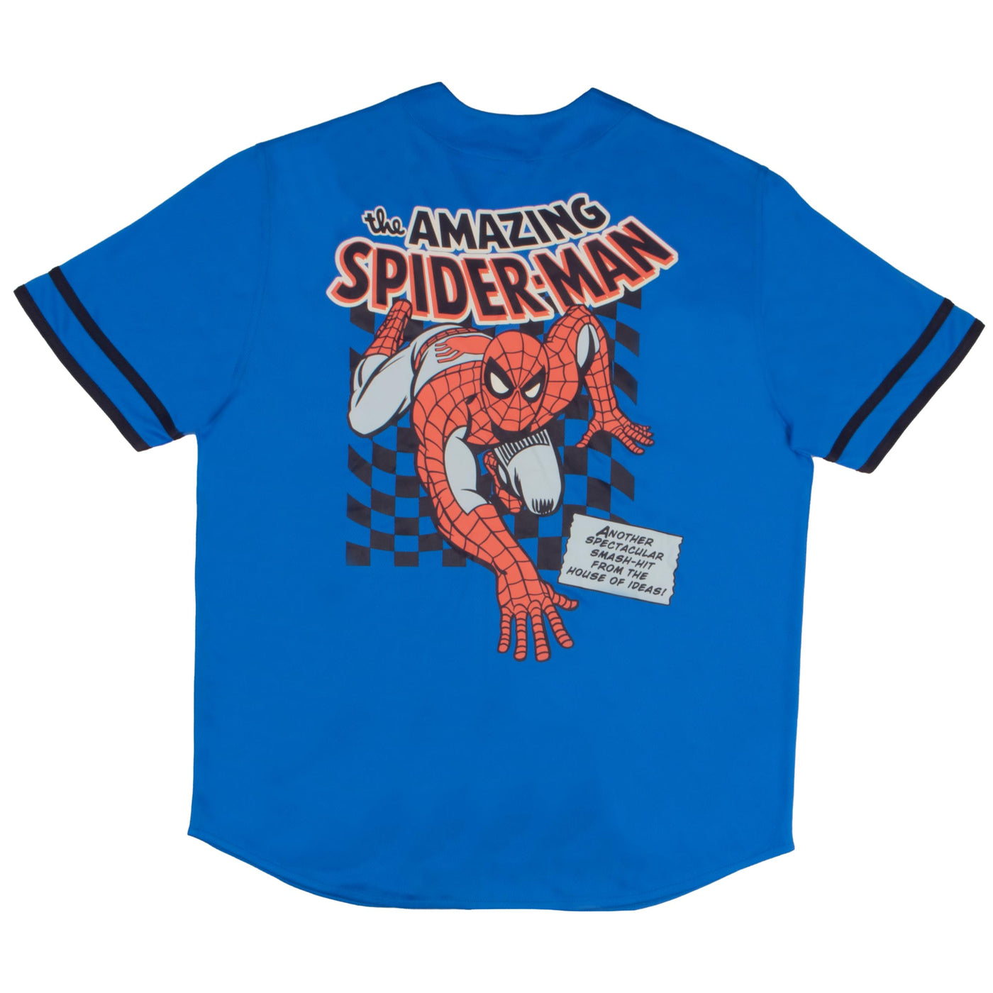 Marvel Comics Spider-Man Venom Retro Men’s Baseball Jersey Casual Button Down Short Sleeve Shirt, Spiderman Baseball Jersey