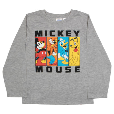 Disney Mickey Mouse Boys 3-Piece Set - Short Sleeve T-Shirt, Long Sleeve T-Shirt, and Sweatpants 3-Pack Bundle Set