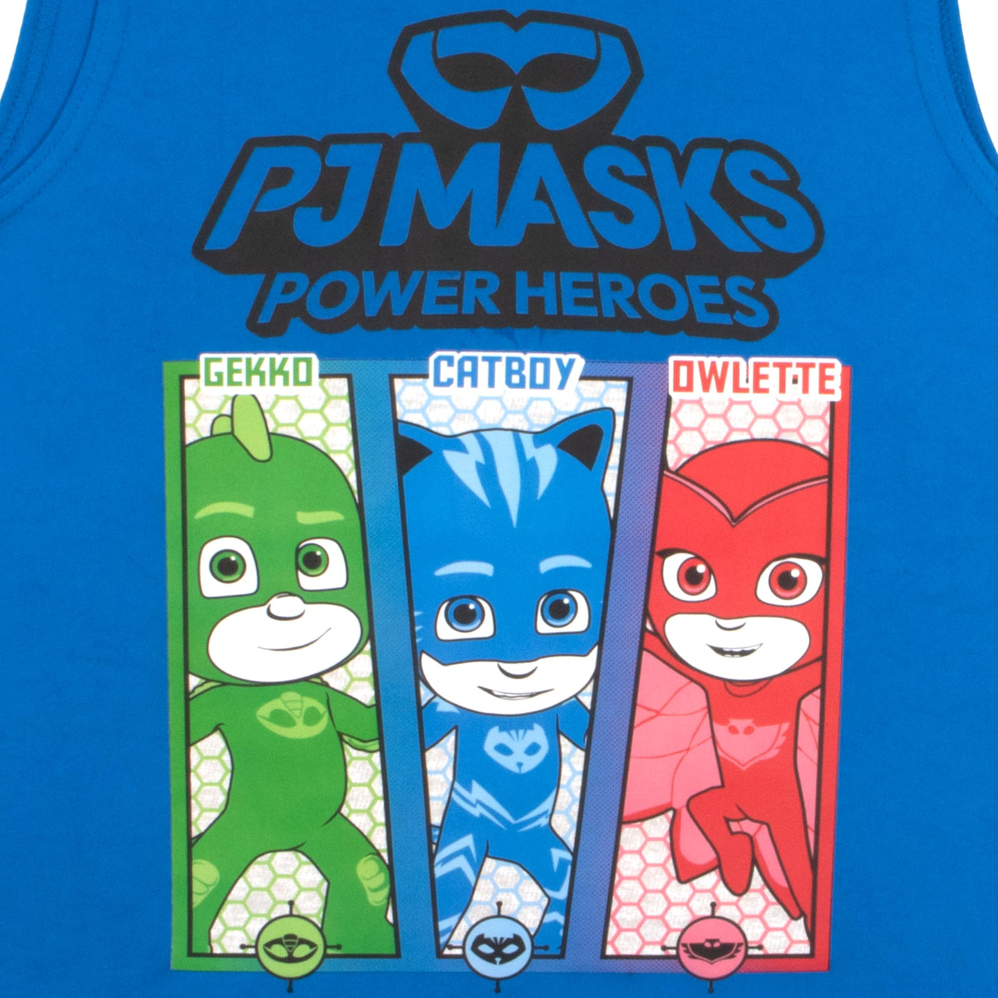 PJ Masks Boys 3 Piece Short Set Short Sleeve Shirt Tank Top Shirt and Shorts 3 Pack Bundle Set for Kids and Toddlers