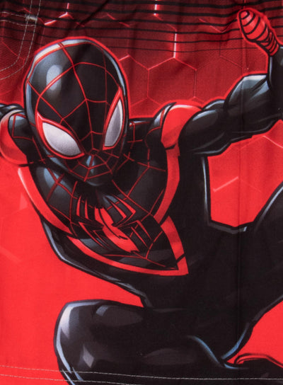 Marvel Spider-Man Peter Parker & Miles Morales Boys Swim Trunks Set - Spiderman Bathing Suit Swim Shorts 2-Pack Bundle Set