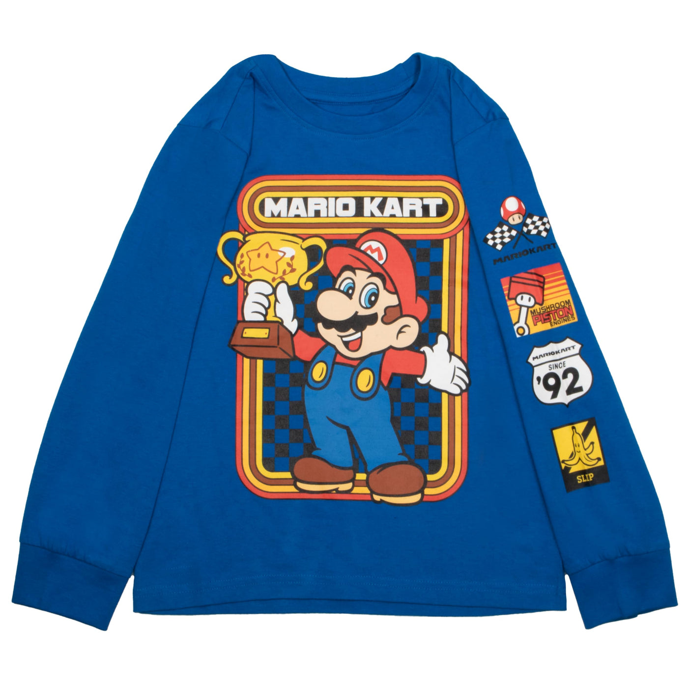 Nintendo Super Mario Kart Race Boys Long Sleeve T-Shirt, 3-Pack Bundle Set for Kids and Toddlers