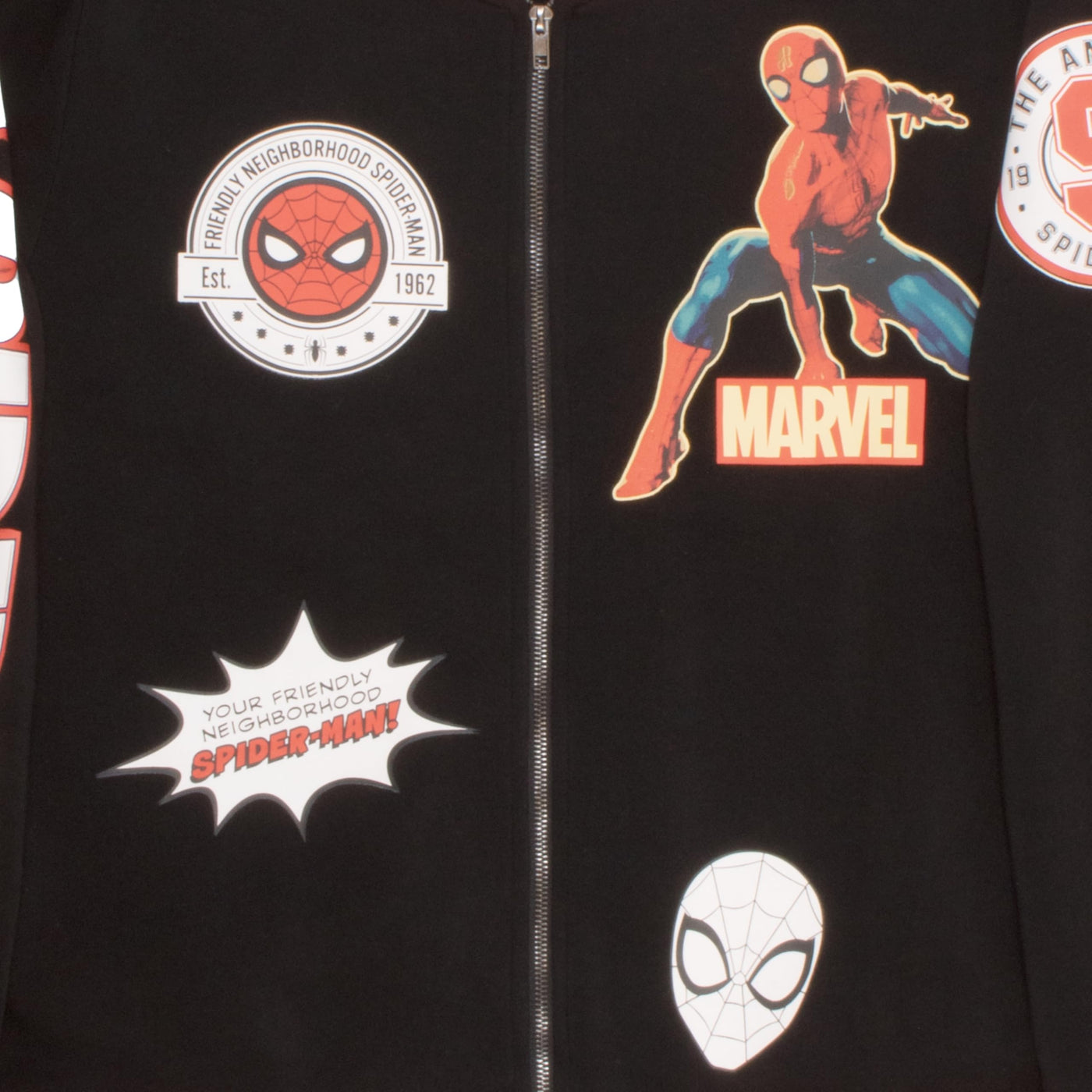 Marvel Spiderman Varsity Bomber Jackets for Men Spider-Man Graphic Print Lightweight Varsity Jackets Casual Fashion Coats