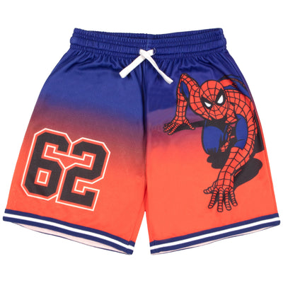 Marvel Avengers and Spider-Man Boys Basketball Sleeveless Shirt & Shorts, Superheroes 2-Piece Outfit Set for Kids