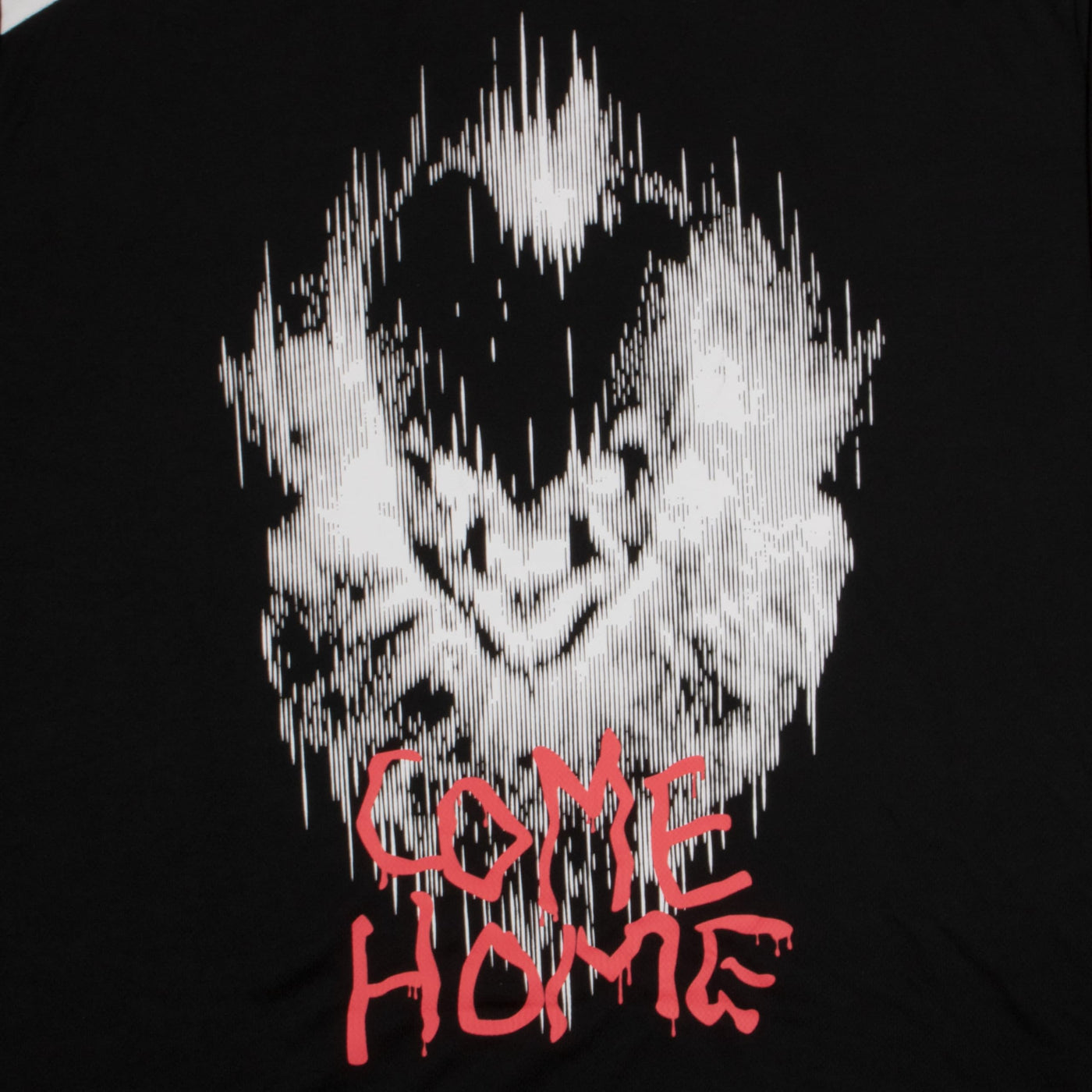 Warner Bros Friday The 13th Camp Crystal Lake Mask and It Blurred Pennywise Mens Long Sleeve T-Shirt Hockey Jersey Style