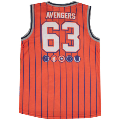 Marvel Avengers and Spider-Man Boys Basketball Sleeveless Shirt & Shorts, Superheroes 2-Piece Outfit Set for Kids