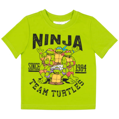 Nickelodeon Teenage Mutant Ninja Turtles Boys 3-Piece Pants Set - Short Sleeve Tee, Shorts, & Jogger TMNT 3-Pack Bundle Set