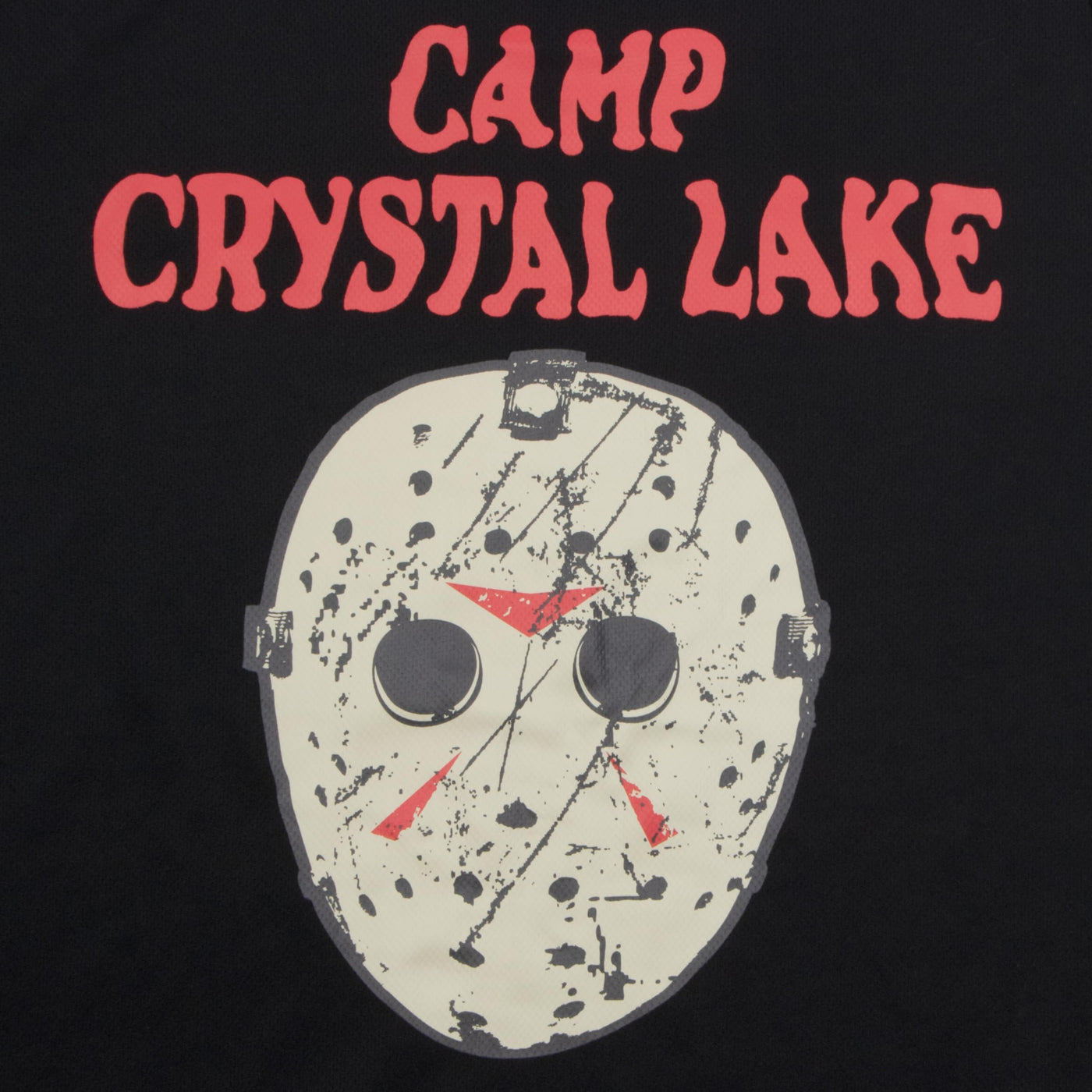 Warner Bros Friday The 13th Camp Crystal Lake Mask and It Blurred Pennywise Mens Long Sleeve T-Shirt Hockey Jersey Style