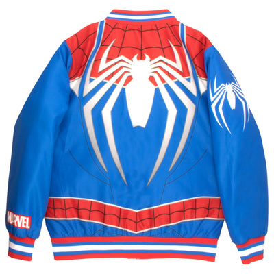 Marvel Spiderman and Venom Varsity Bomber Jackets for Boys Spider-Man and Venom Graphic Print Lightweight Varsity Jackets