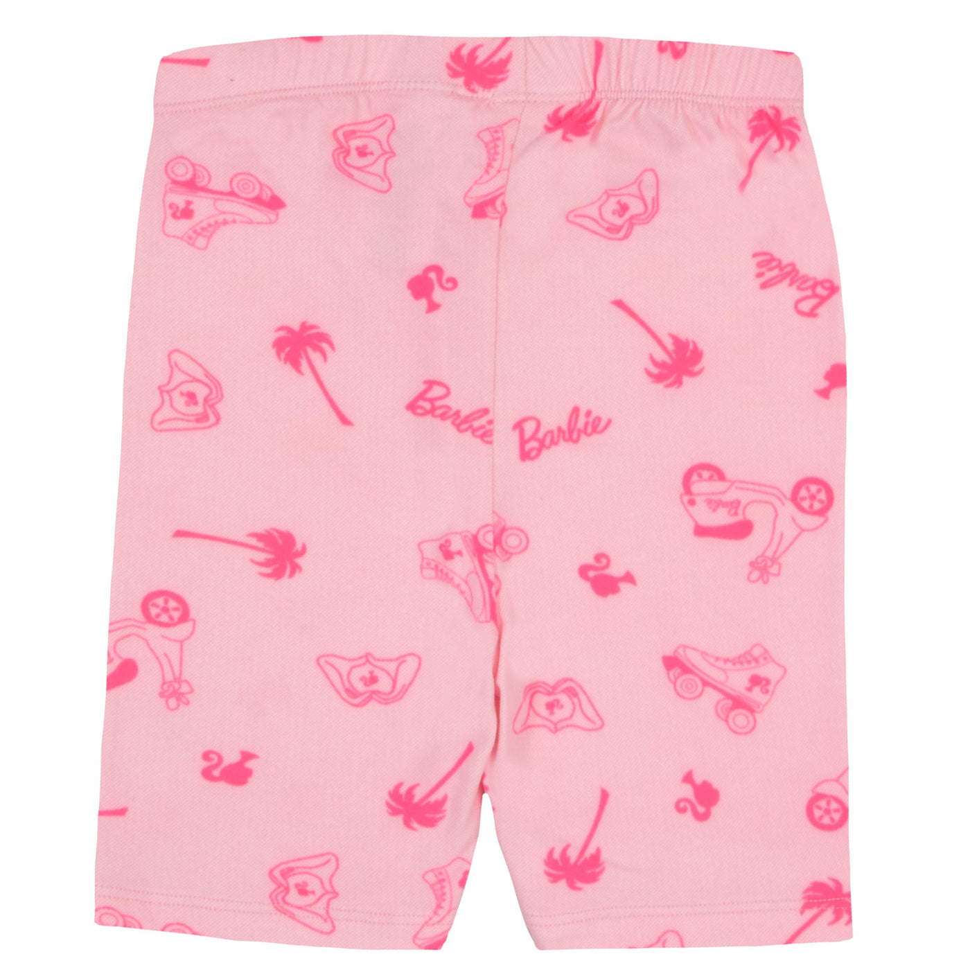 Barbie Girls 2-Pack Shorts Set - Vibrant Tropical, Skate & Scooter Graphics Shorts for Kids