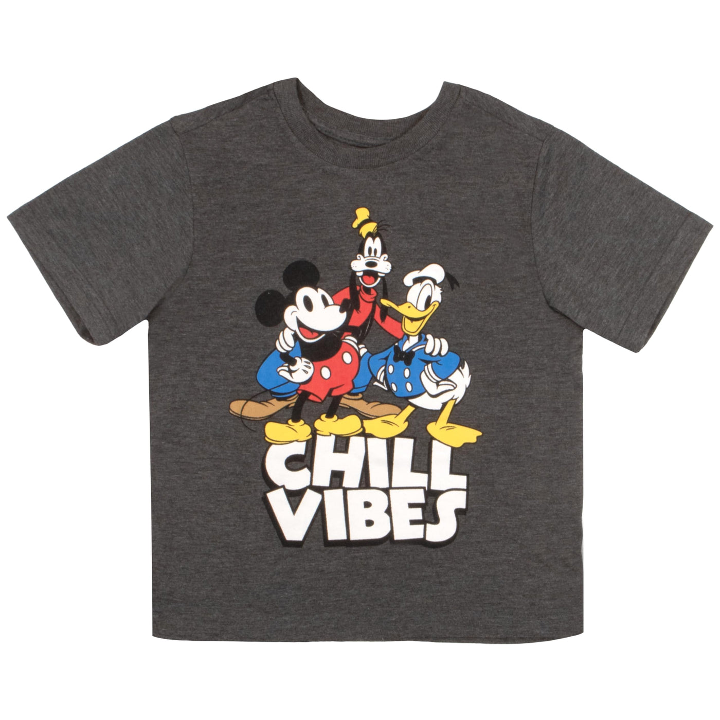 Disney Mickey Mouse Chill Vibes Boys 2-Pack Short Sleeve T-Shirt Bundle Set for Kids