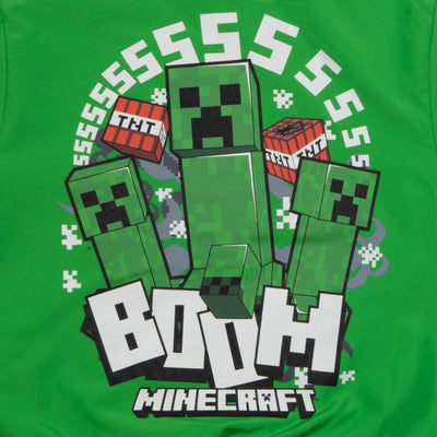 Minecraft Adventure Mode Creeper Boys Bomber Jacket, Zip-Up Varsity Jacket for Kids and Toddlers