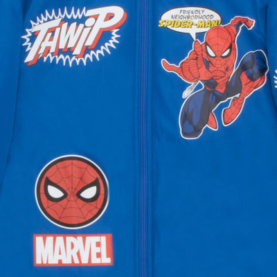 Marvel Amazing Spider-Man Queens NY Boys Bomber Jacket, Zip-Up Varsity Jacket for Kids and Toddlers