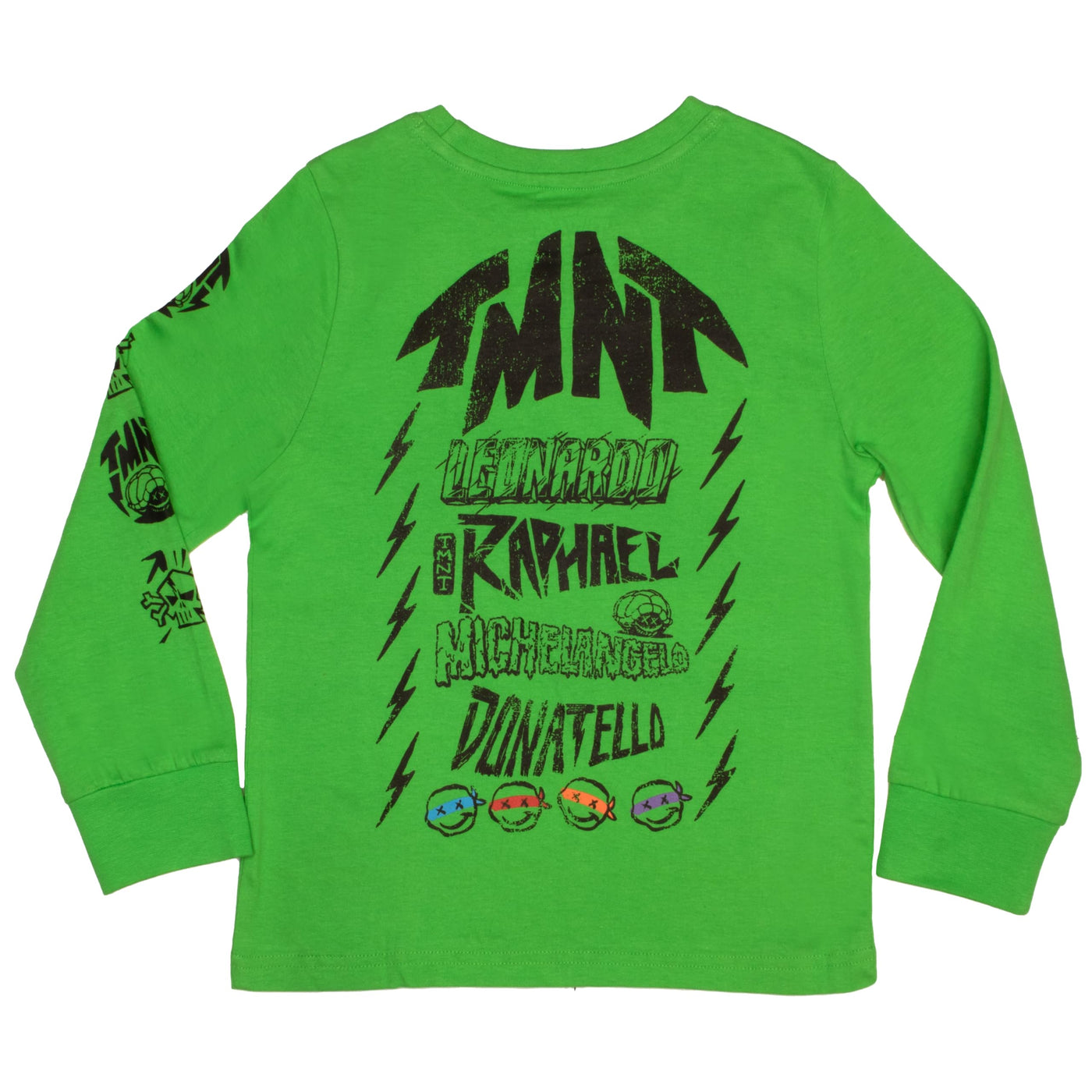 Nickelodeon Teenage Mutant Ninja Turtles Boys Long Sleeve T-Shirt 2-Pack, TMNT 2-Pack Bundle Set for Kids and Toddlers